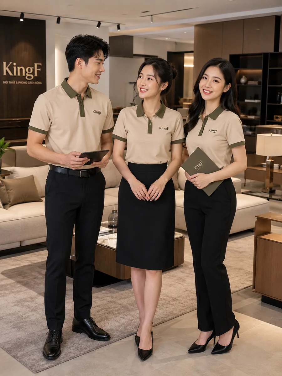 Đồng phục nội thất KingF Showroom