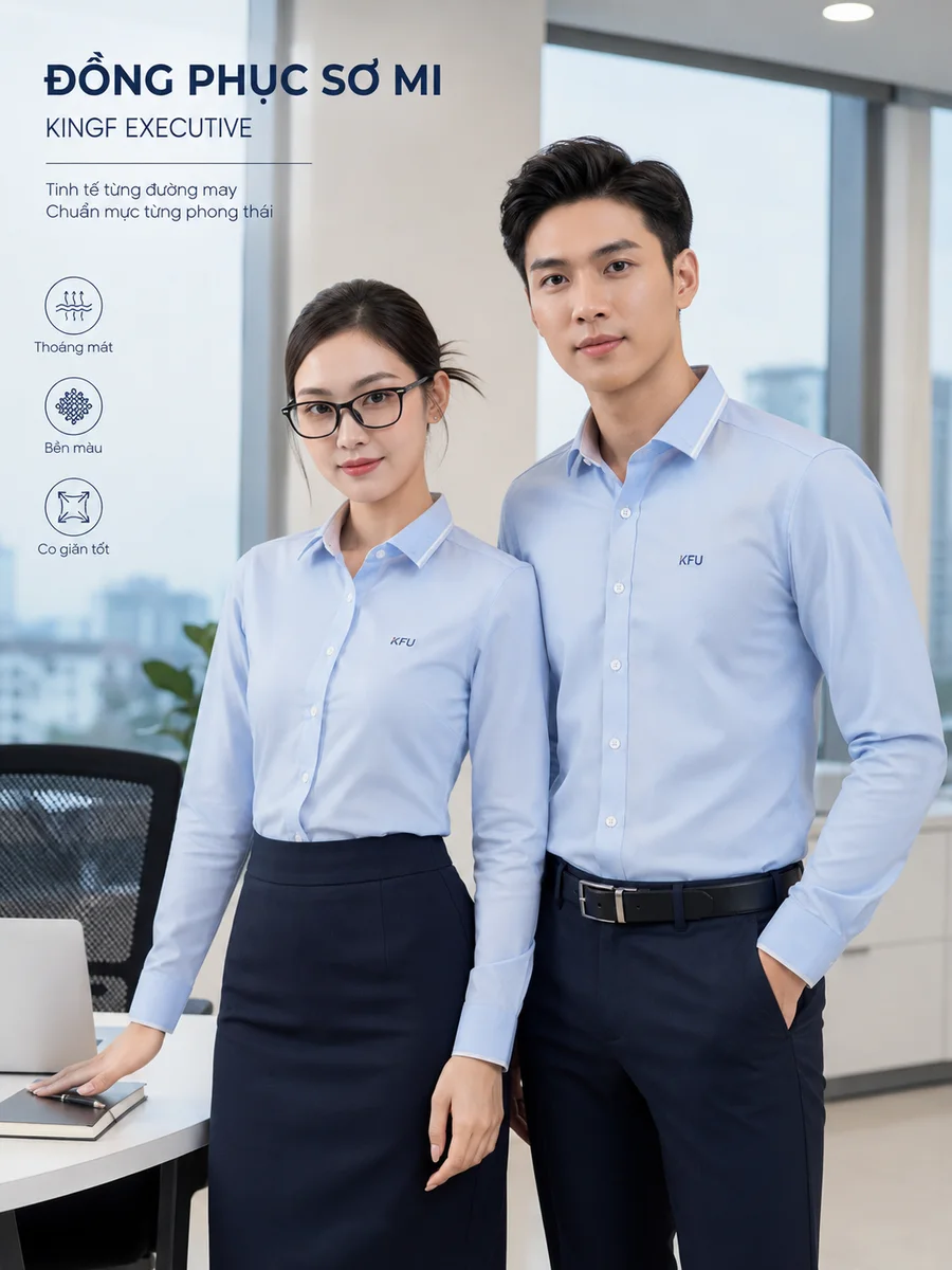 Đồng phục sơ mi KingF Executive